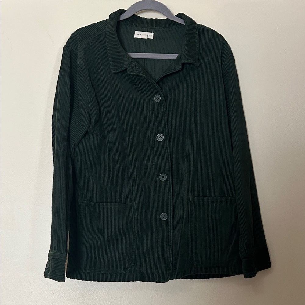 Tradlands Women's Corduroy chore Jacket - Dark Green